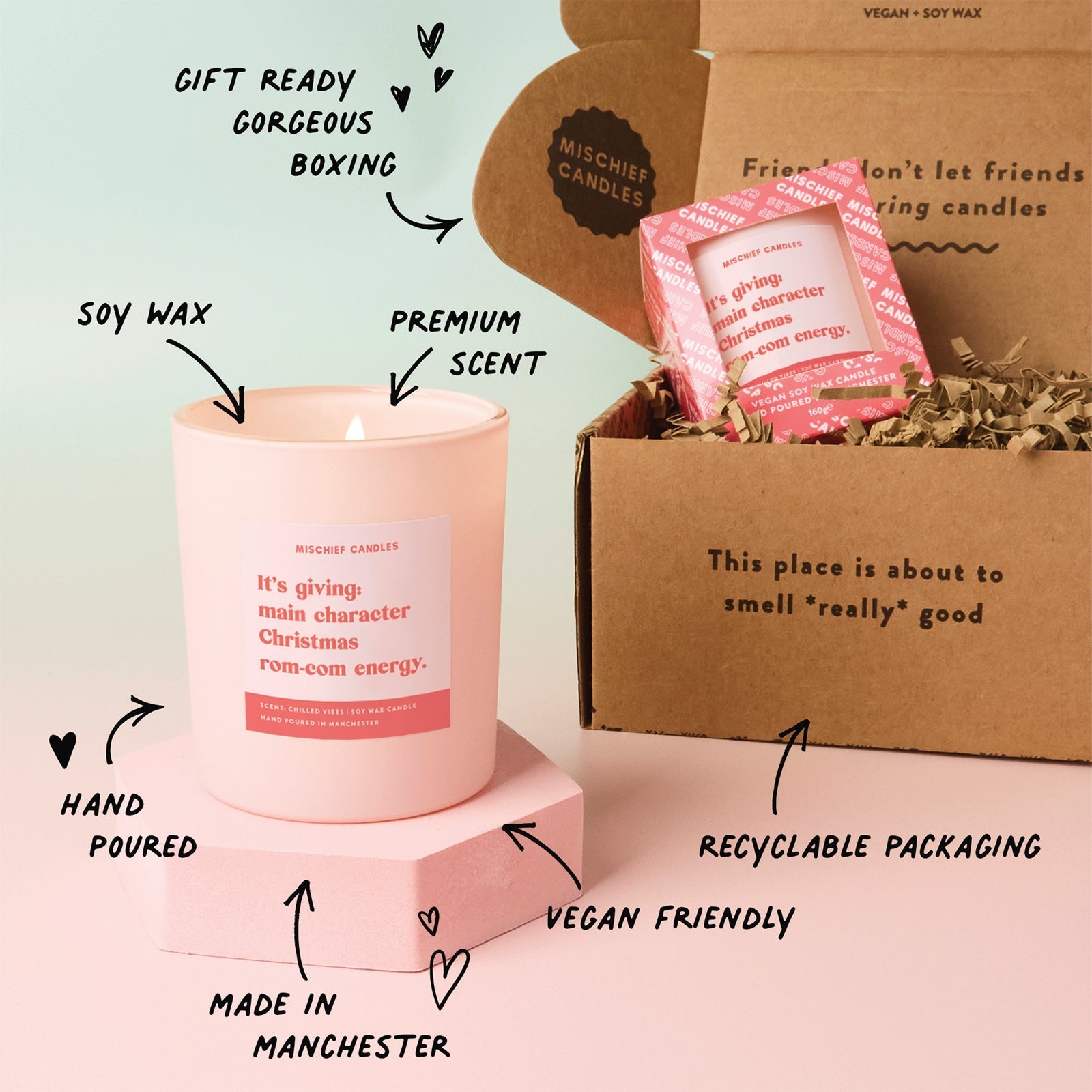 Mischief Candles -  It’s Giving Main Character Christmas Rom-Com Energy