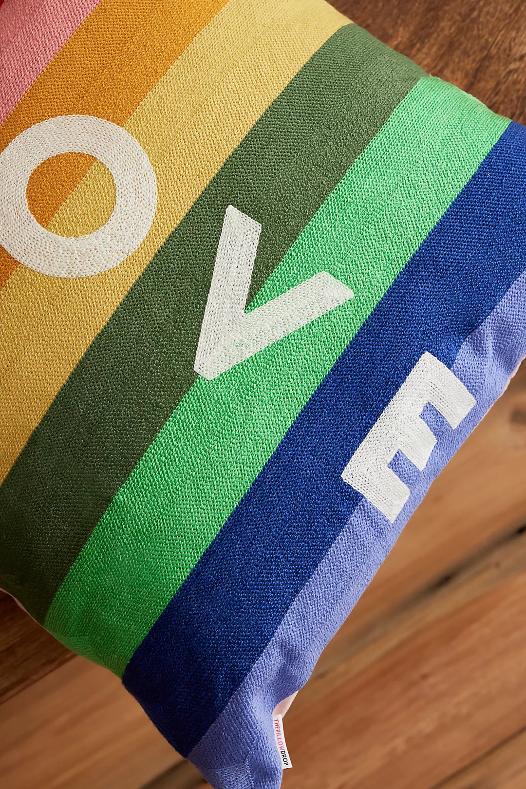 The Pillow Drop - LOVE Needlepoint Cushion