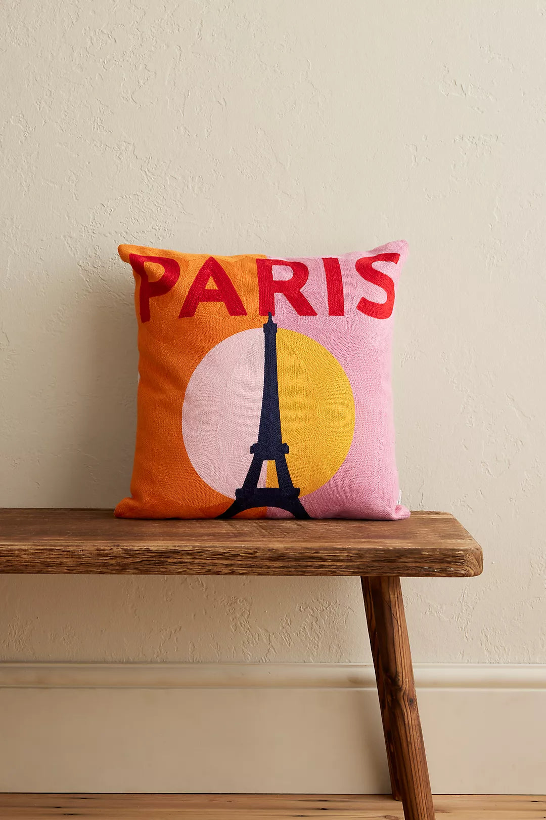 The Pillow Drop - Paris Needlepoint Cushion