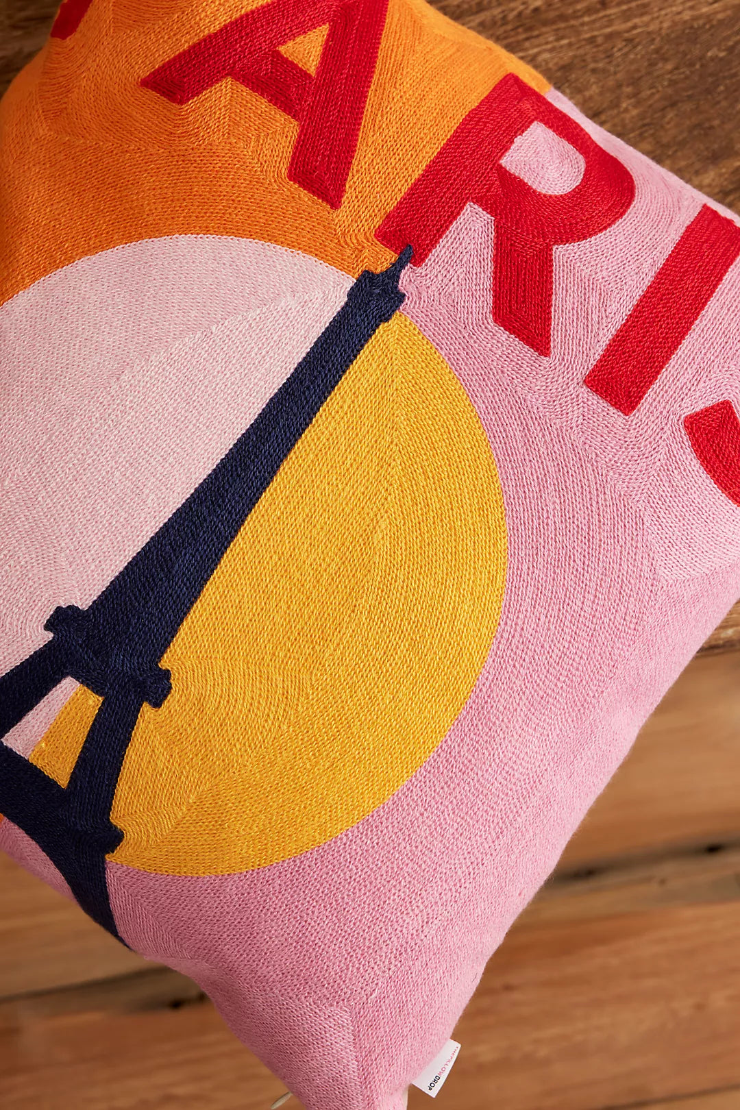 The Pillow Drop - Paris Needlepoint Cushion