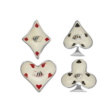 Churchill Set Of 4 Playing Cards Design Bowls
