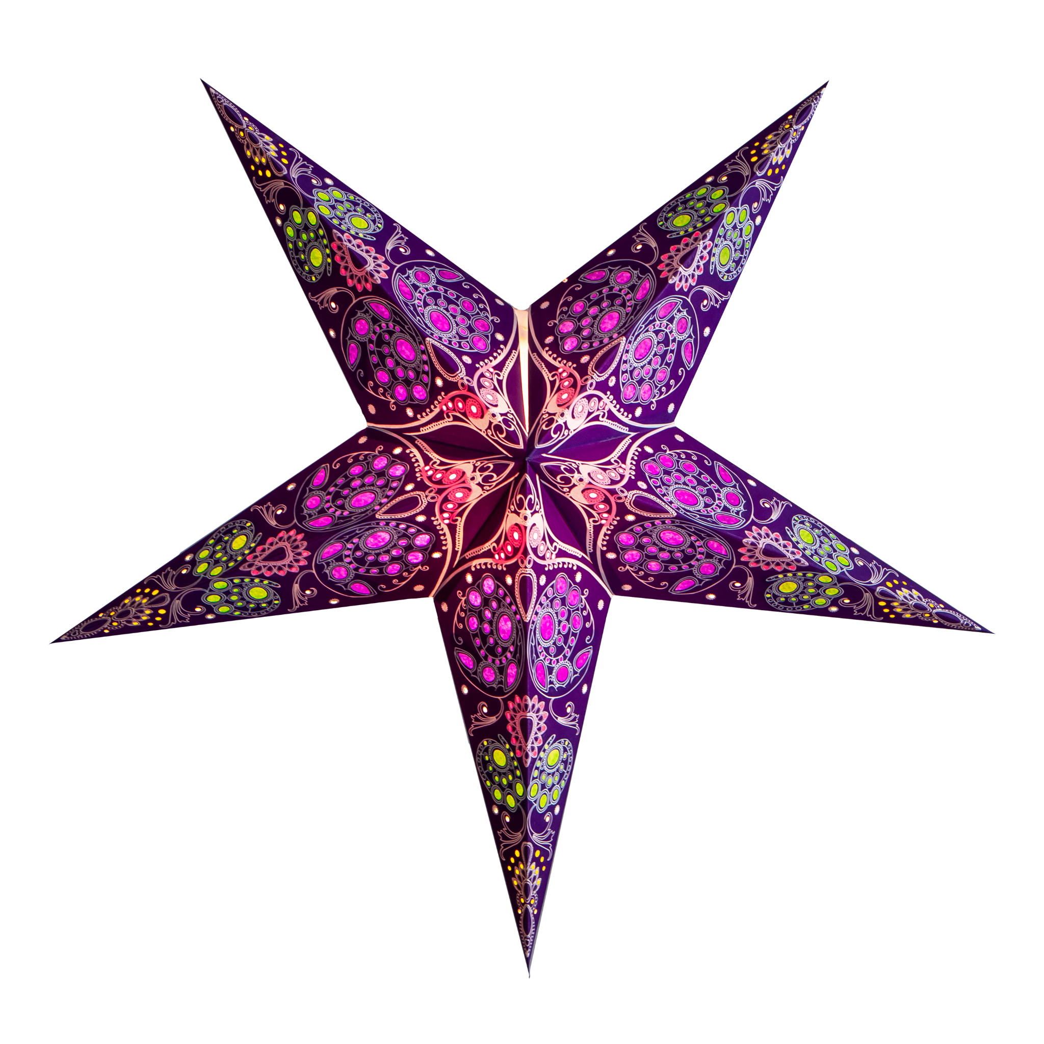 Paper Starlights - Damask: Violet