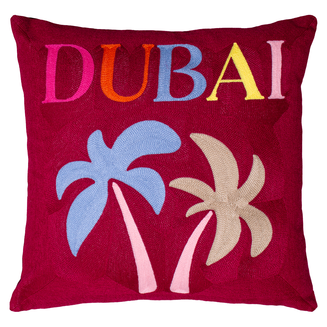 The Pillow Drop - Dubai Needlepoint Cushion