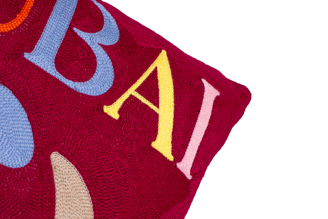 The Pillow Drop - Dubai Needlepoint Cushion