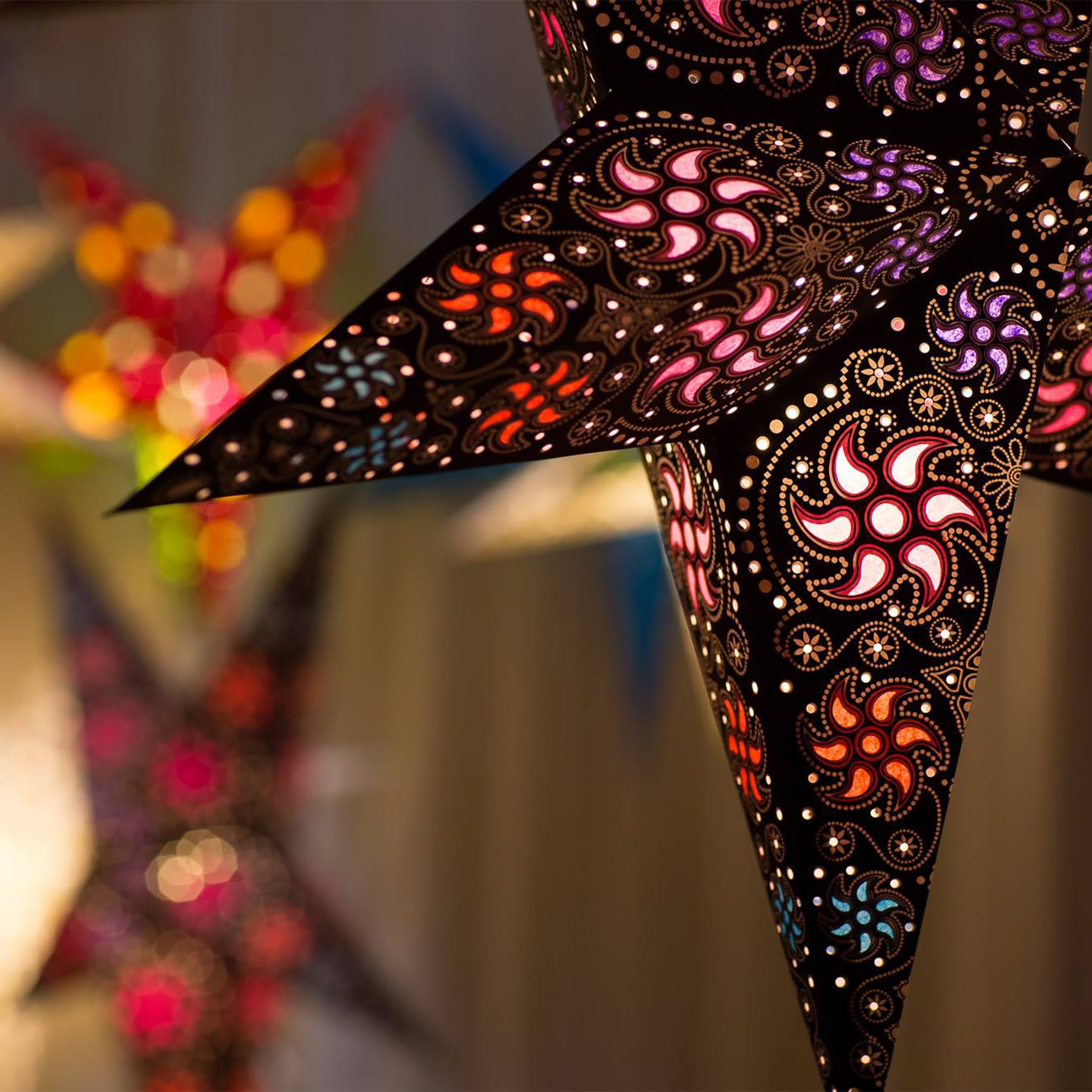 Paper Starlights - Firework: Black / Multi