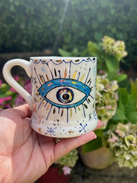 Jayne Redmond Bespoke - Evil Eye Mug