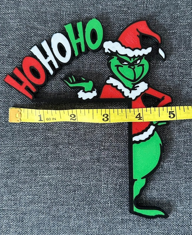 Grinch Door Corner or Light Switch Topper | Christmas Sign | Xmas Decoration | Festive Wall Art