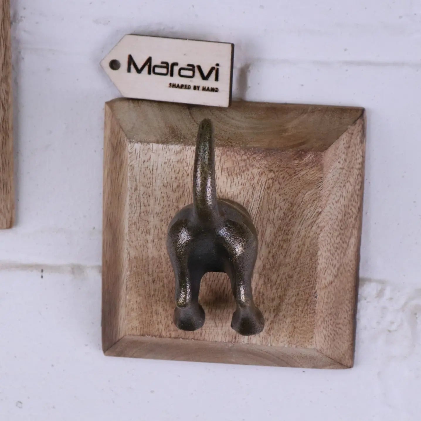 Maravi - Odhari Dog Tail Hooks Set of 2 Antique Silver or Gold