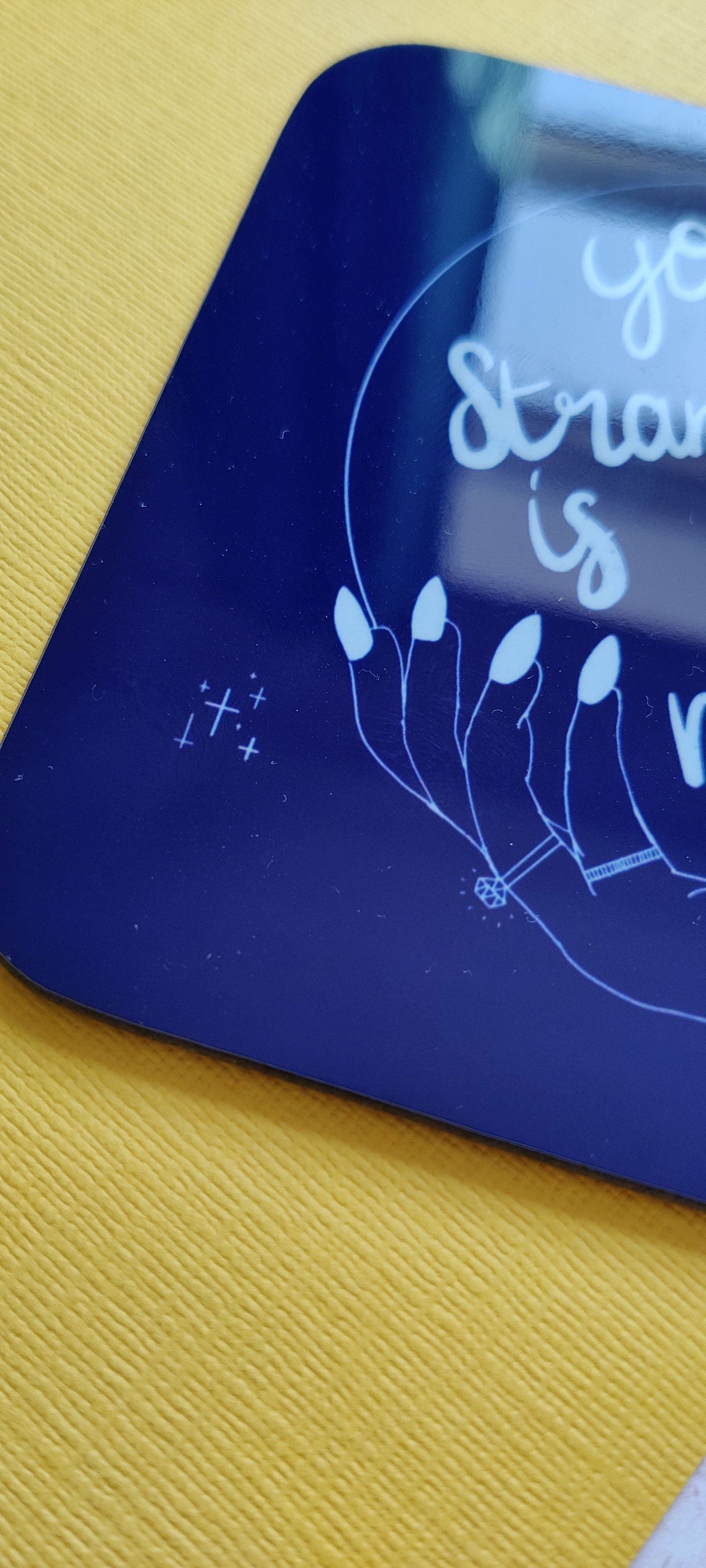 Fay Dixon Design - Your Strangeness is your Magic Square Coaster
