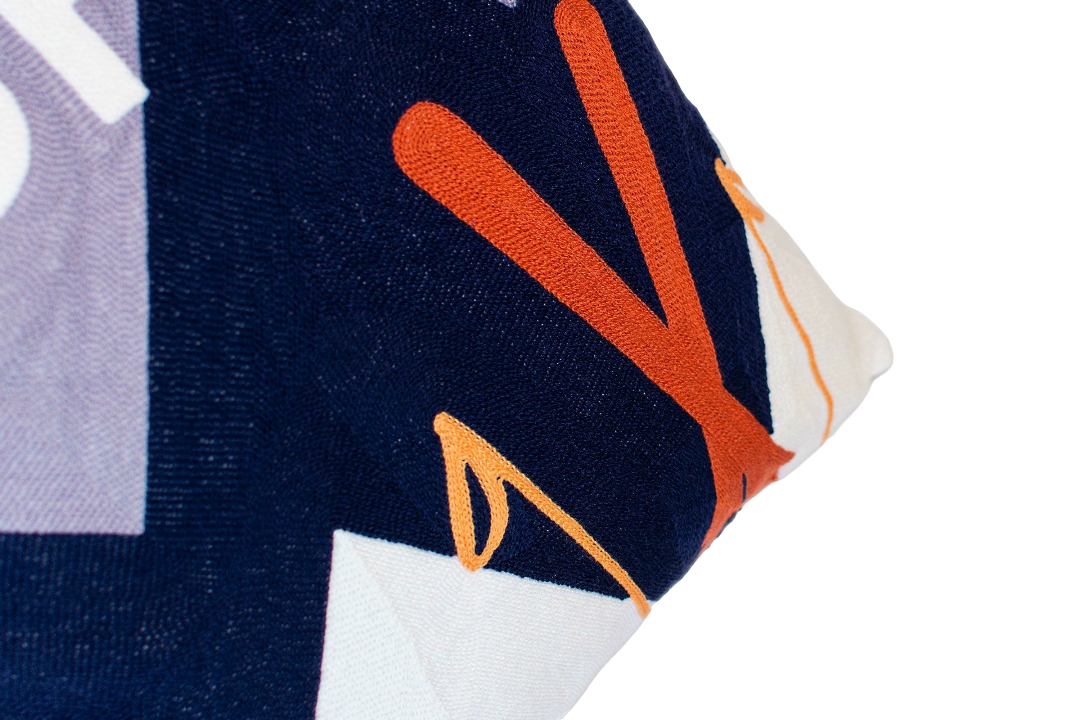 The Pillow Drop - Aspen Needlepoint Cushion