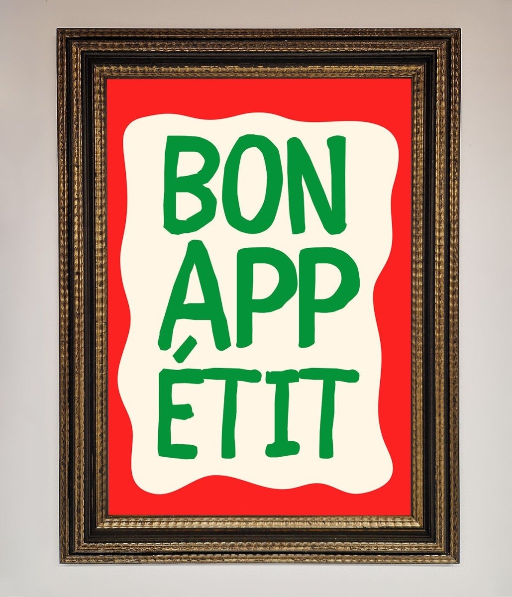 Bon appetit Framed Poster