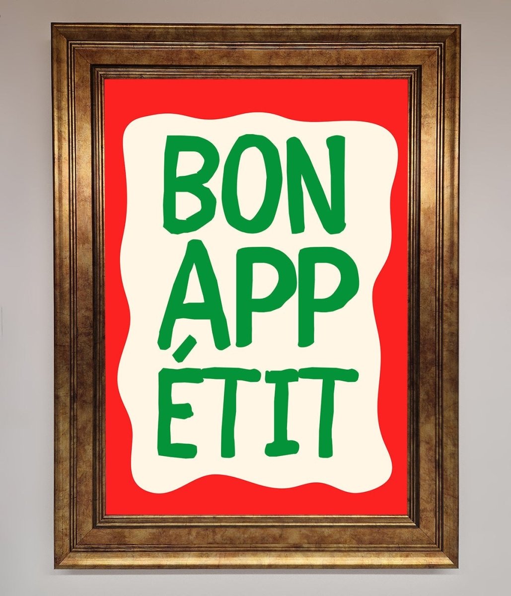 Bon appetit Framed Poster