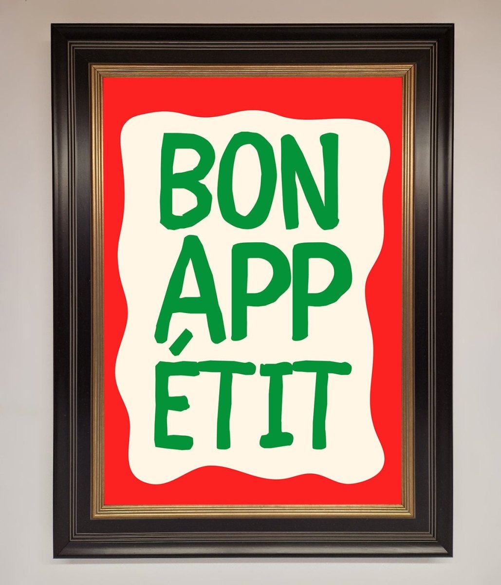 Bon appetit Framed Poster