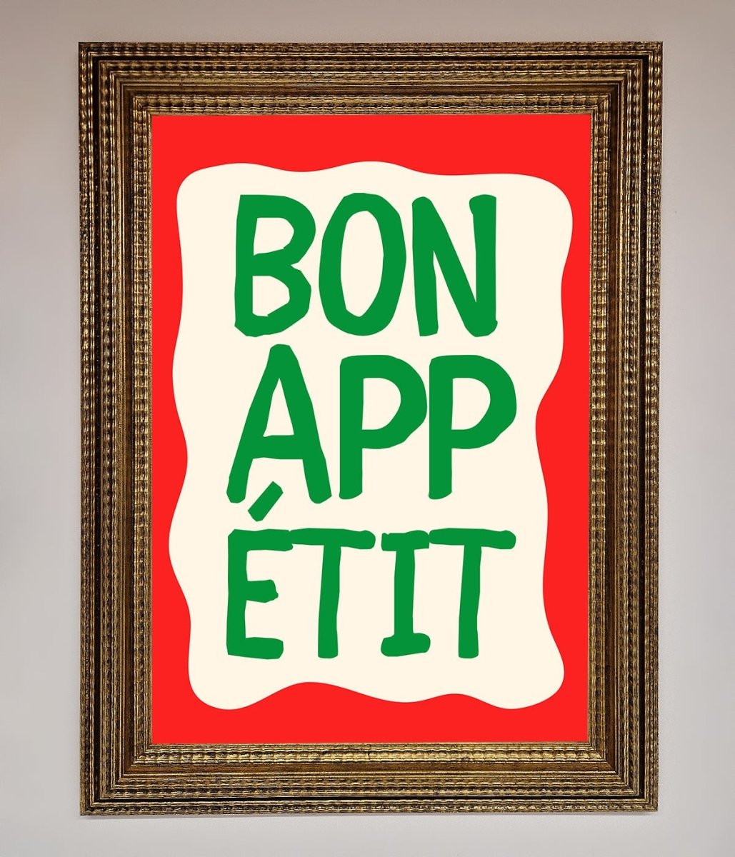 Bon appetit Framed Poster