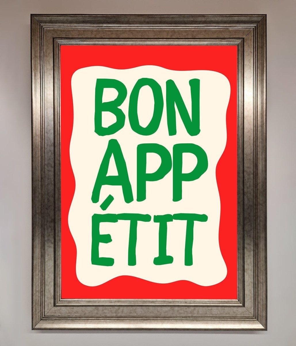 Bon appetit Framed Poster