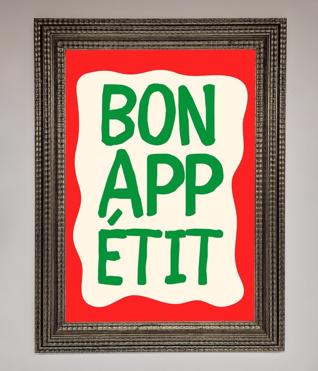 Bon appetit Framed Poster