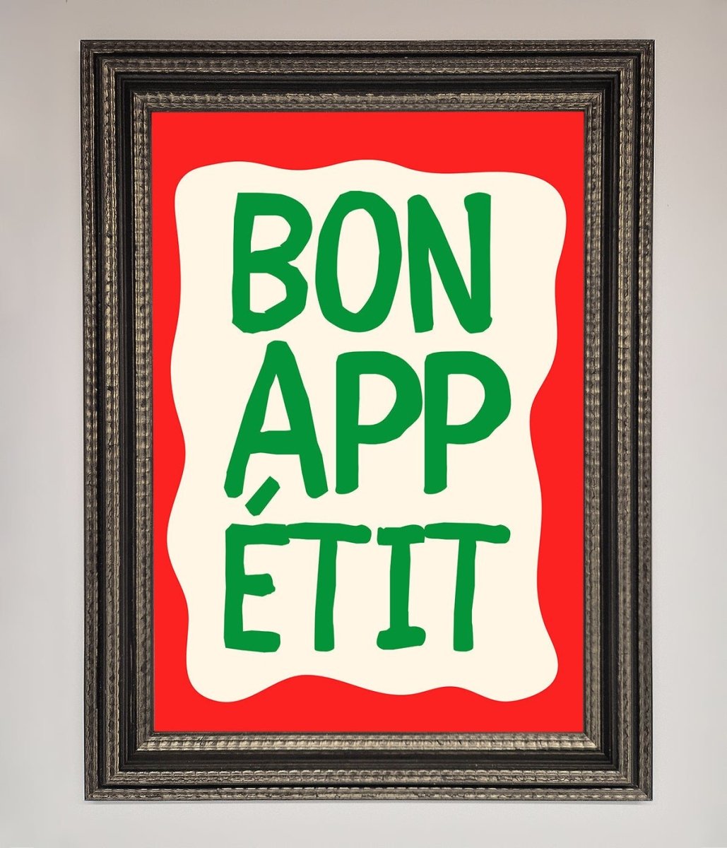 Bon appetit Framed Poster