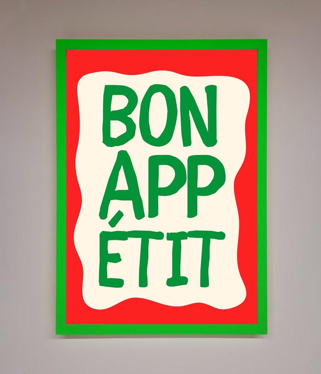 Bon appetit Framed Poster