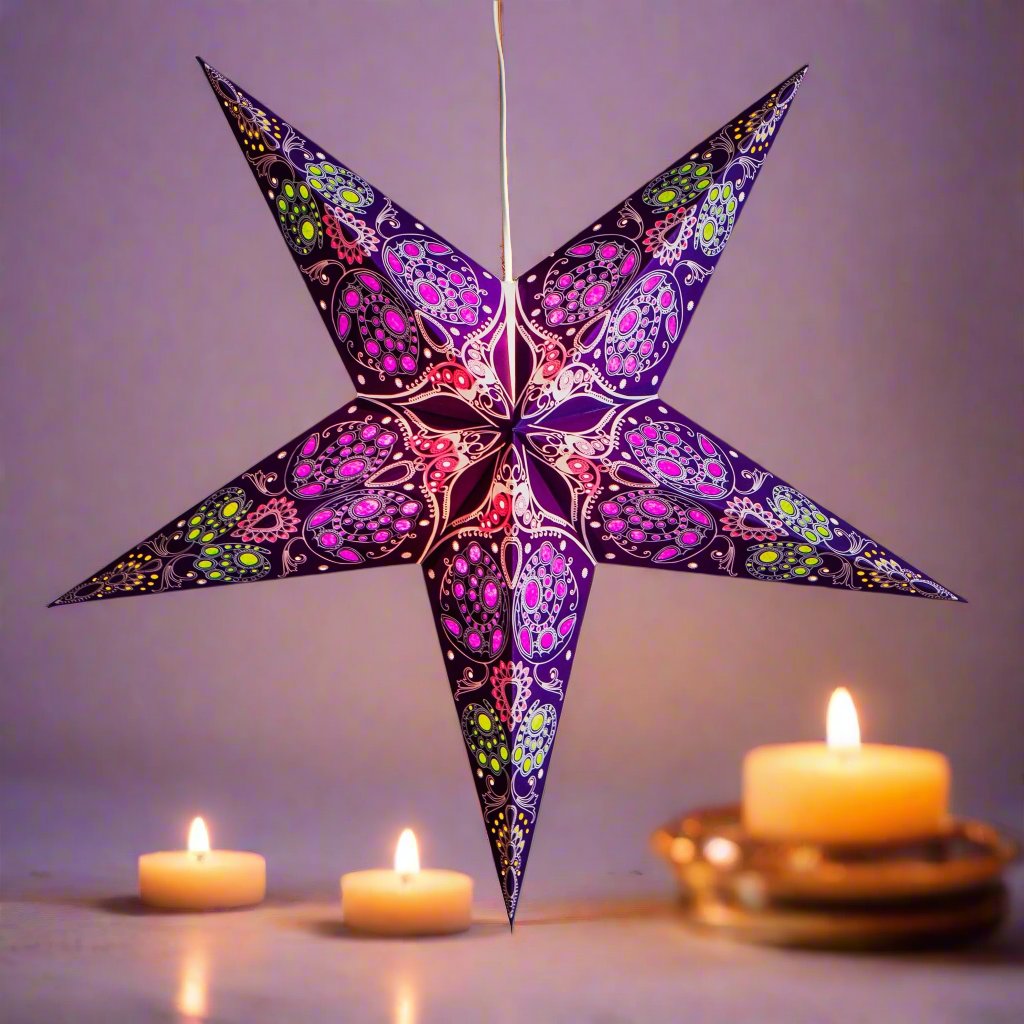 Paper Starlights - Damask: Violet
