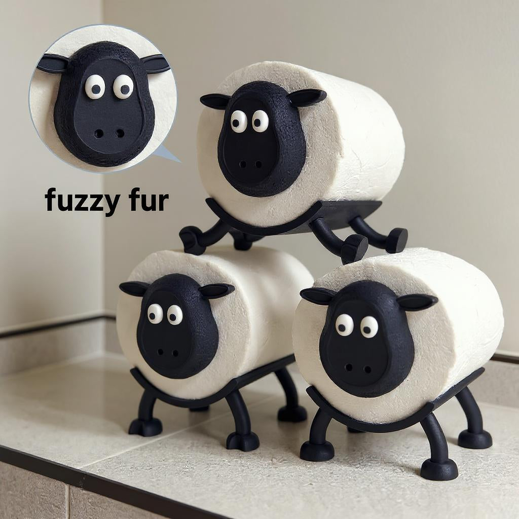 Sheep Toilet Roll Holder – Funny 3D Printed Bathroom Décor | Made in UK |