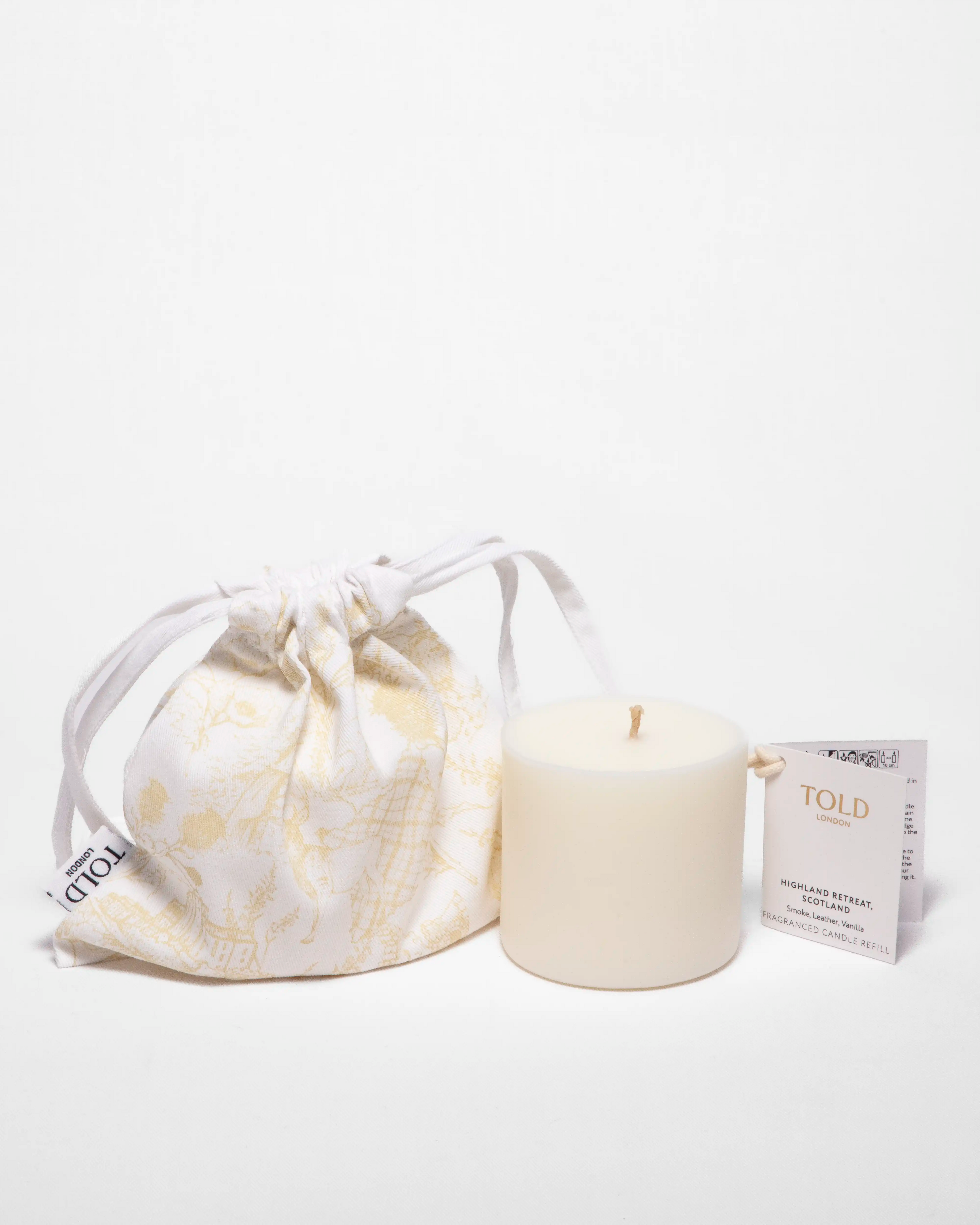 Told, Highland Retreat, Scotland Candle Refill, 300g