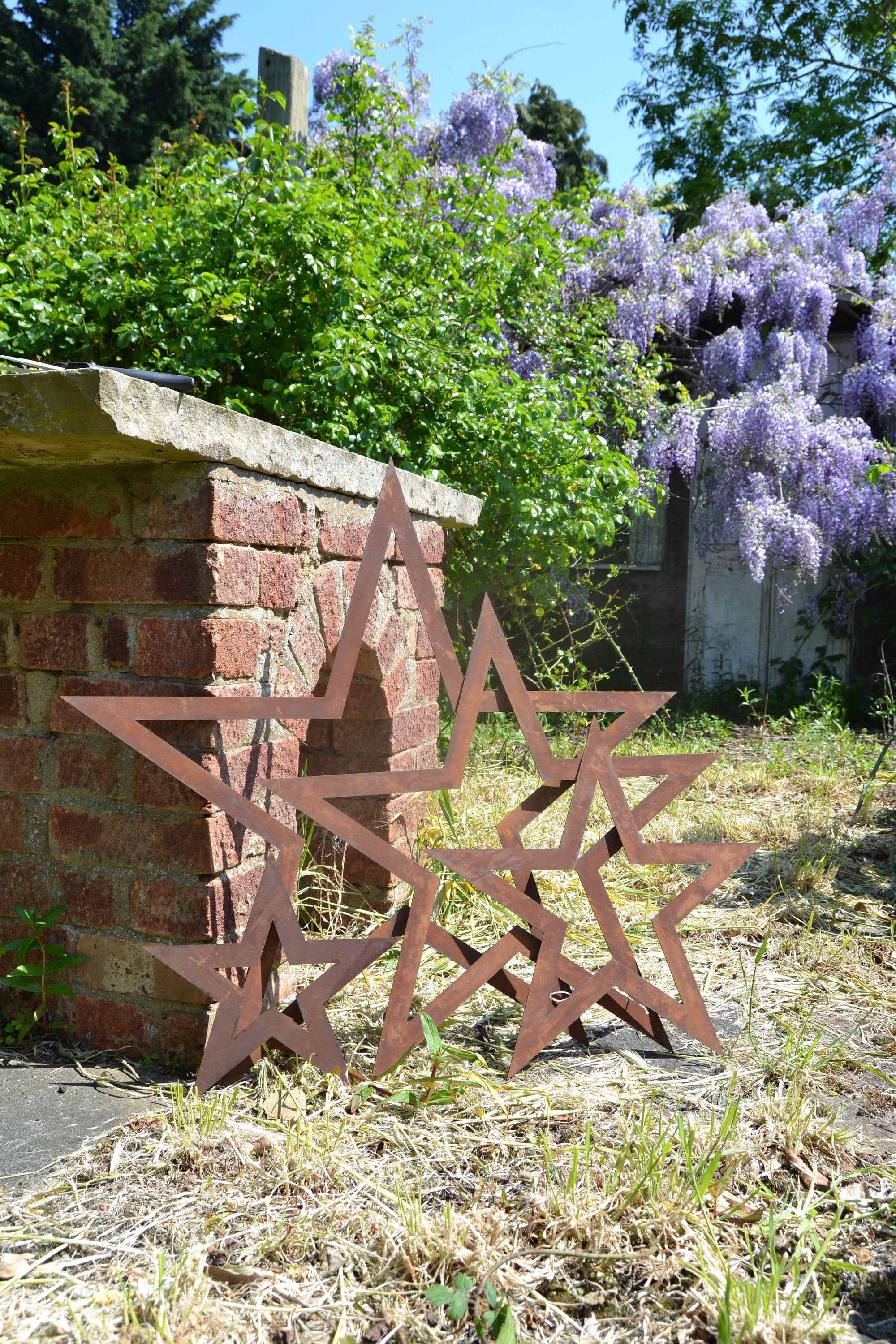 Rustic Warehouse Norfolk - Set of 4 rusty Metal stars