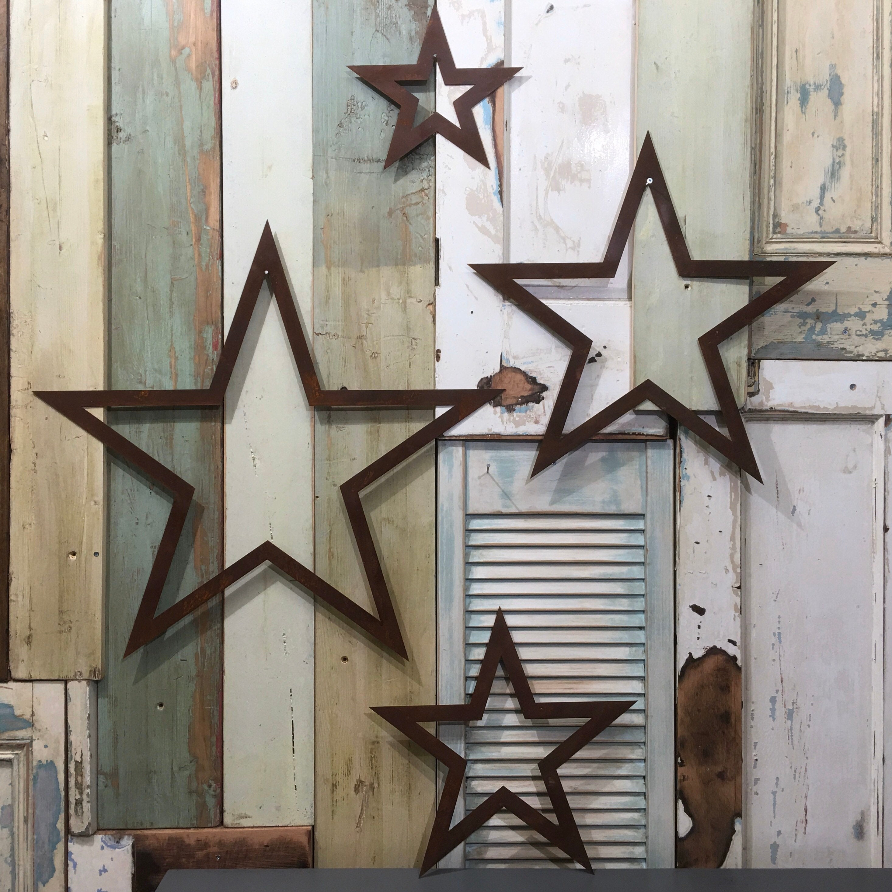 Rustic Warehouse Norfolk - Set of 4 rusty Metal stars