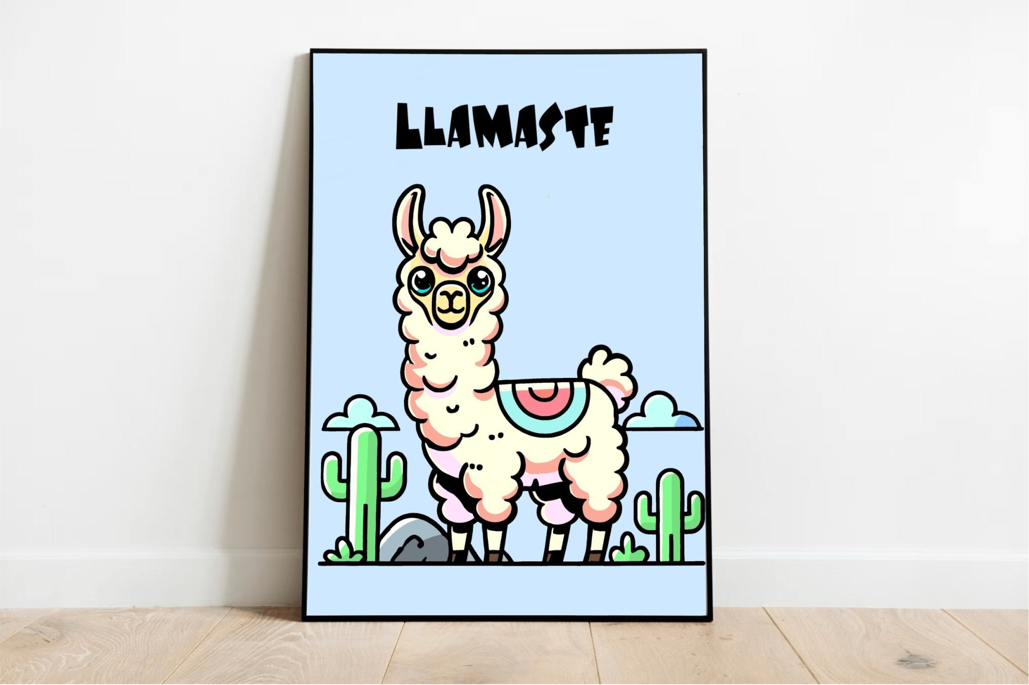 KEOLIX - Llamaste Yoga Llama Art Print – Funny & Peaceful Decor