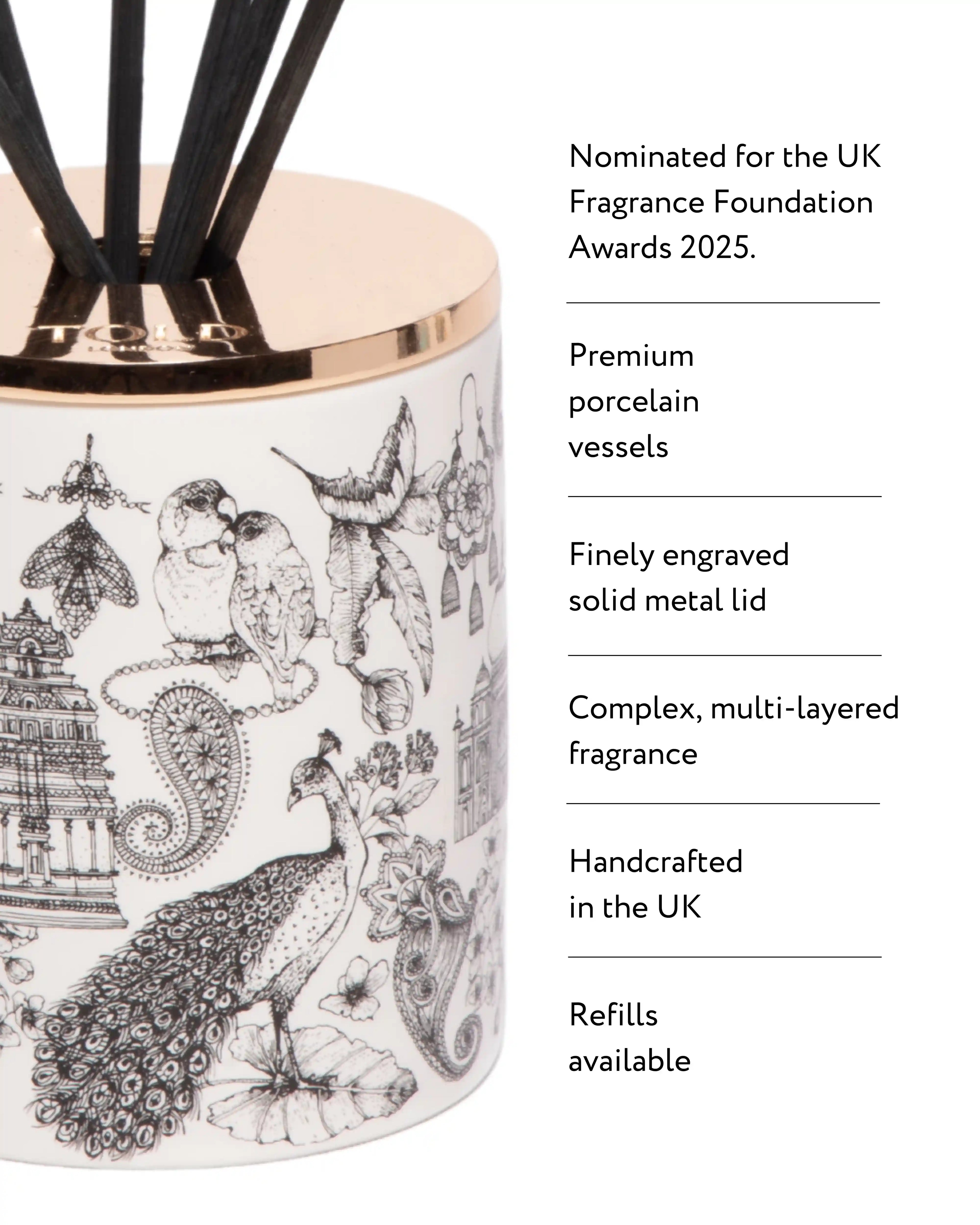 Told, Night Blooms, India Diffuser, 200ml