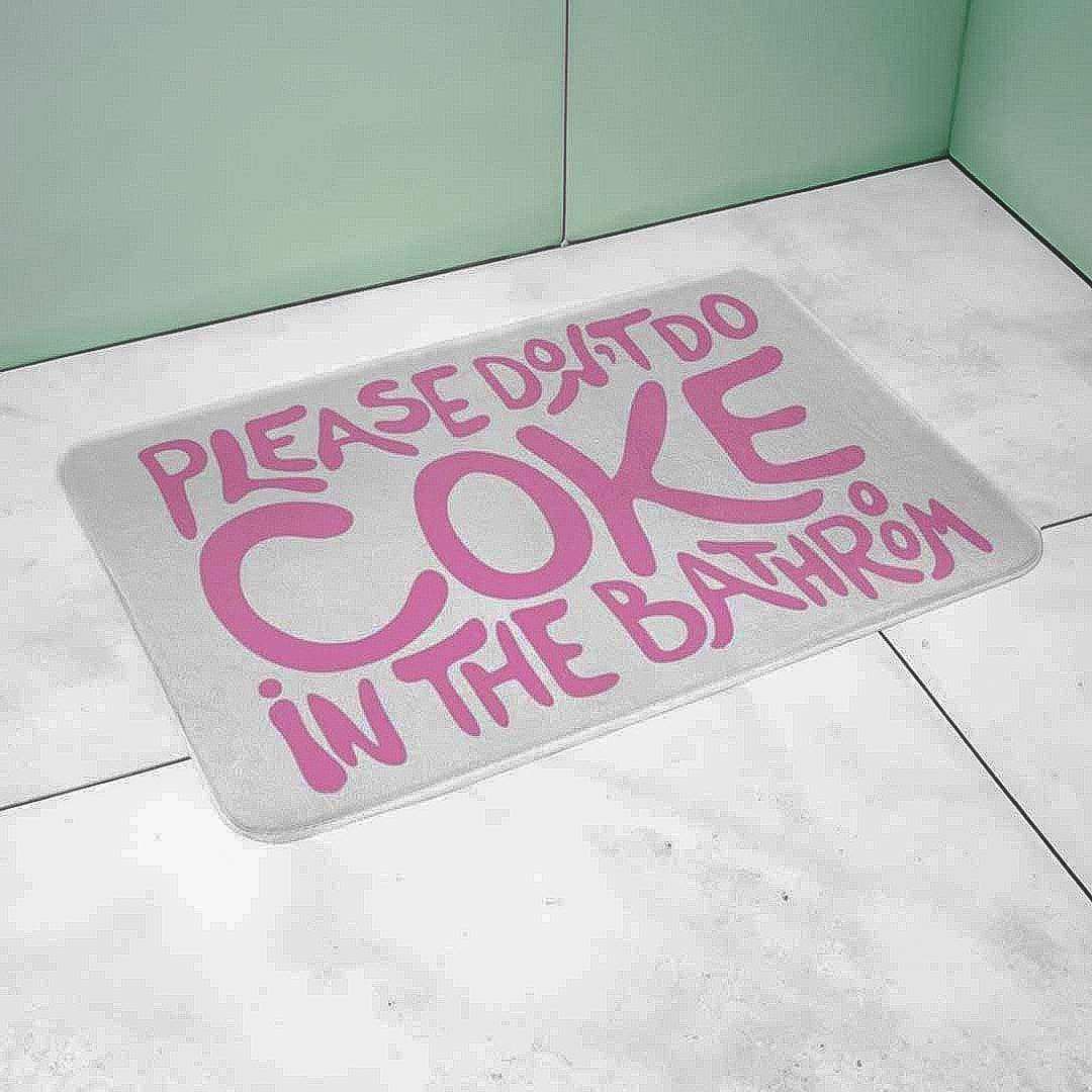 Sickhaus - Please Don't Do Coke In The Bathroom Rug