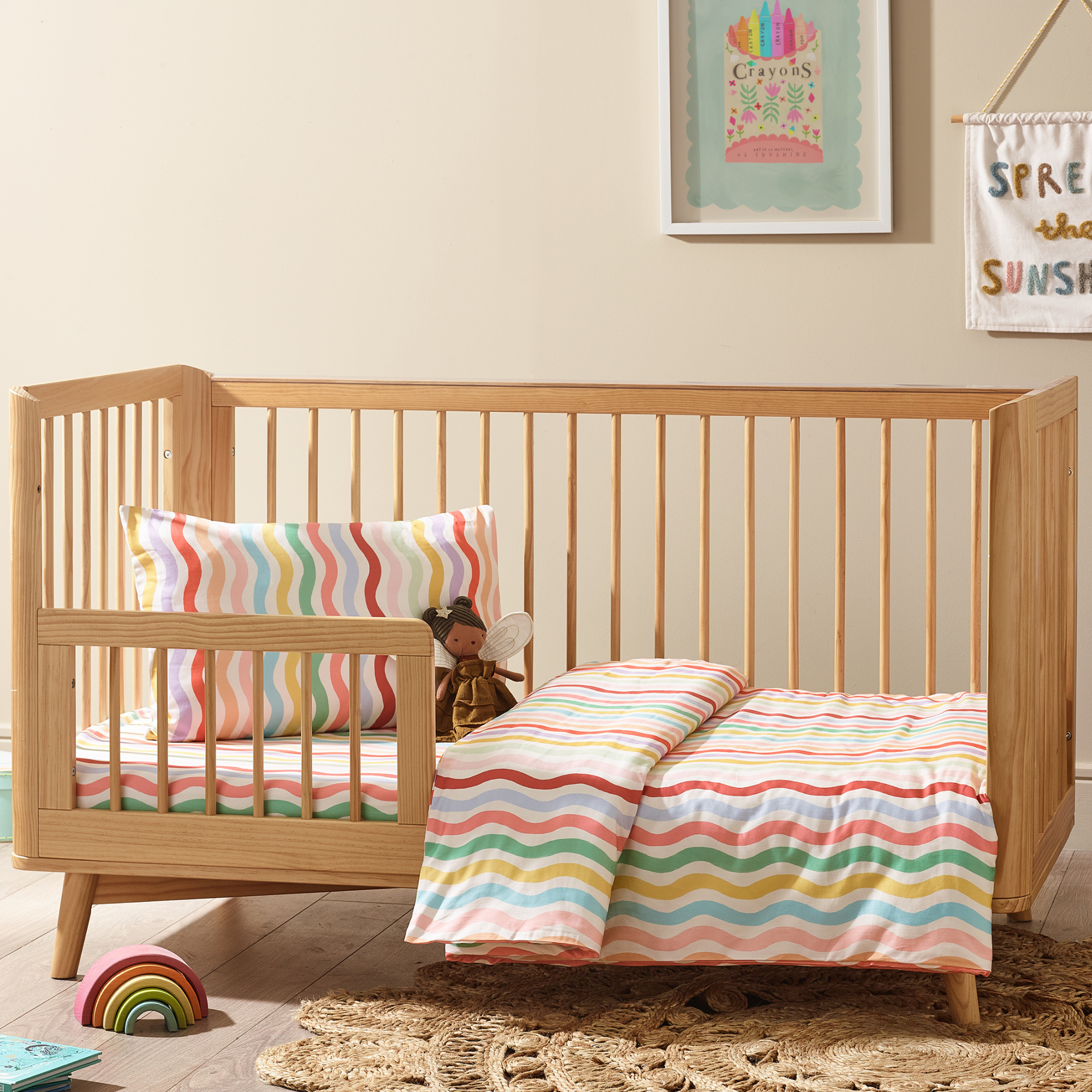 Kabode Happy Days Organic Cotton Duvet Cover & Pillowcase