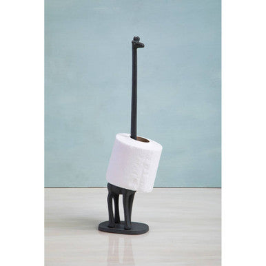 Fauna Grey Giraffe Toilet Roll Holder