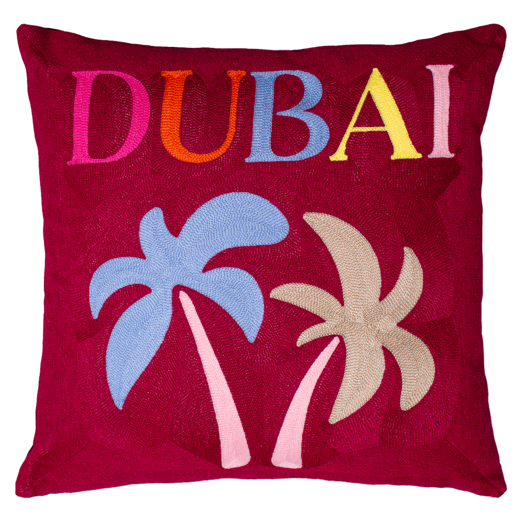 The Pillow Drop - Dubai Needlepoint Cushion