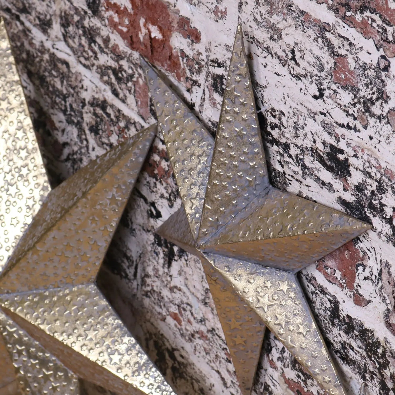 Tara Trio Gold Star Wall Art Accents