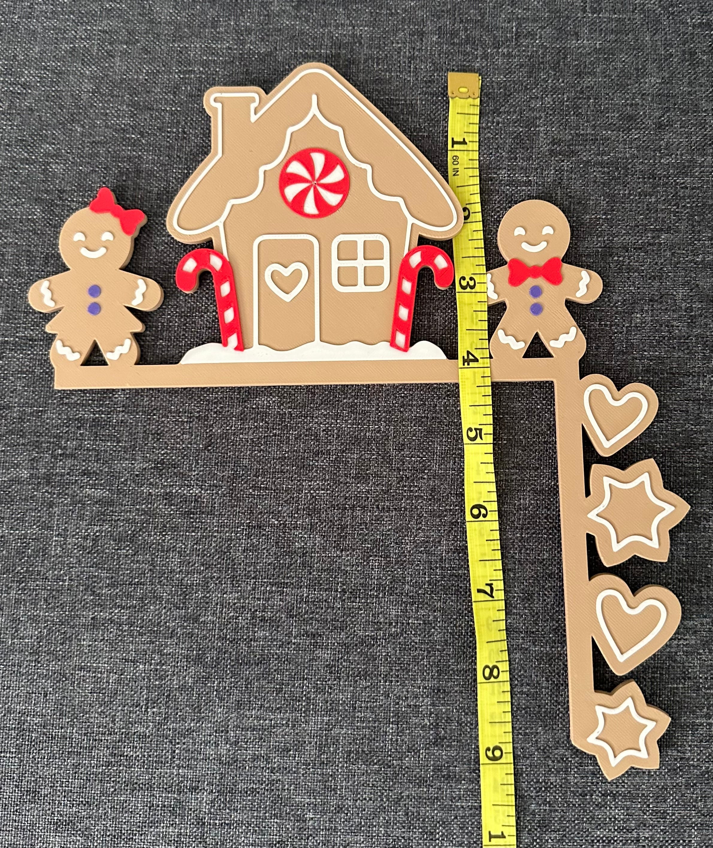 Gingerbread Man Door Corner Decoration | Xmas Door Frame Decor | Gingerbread Man Christmas Decoration | Festive Home Decor