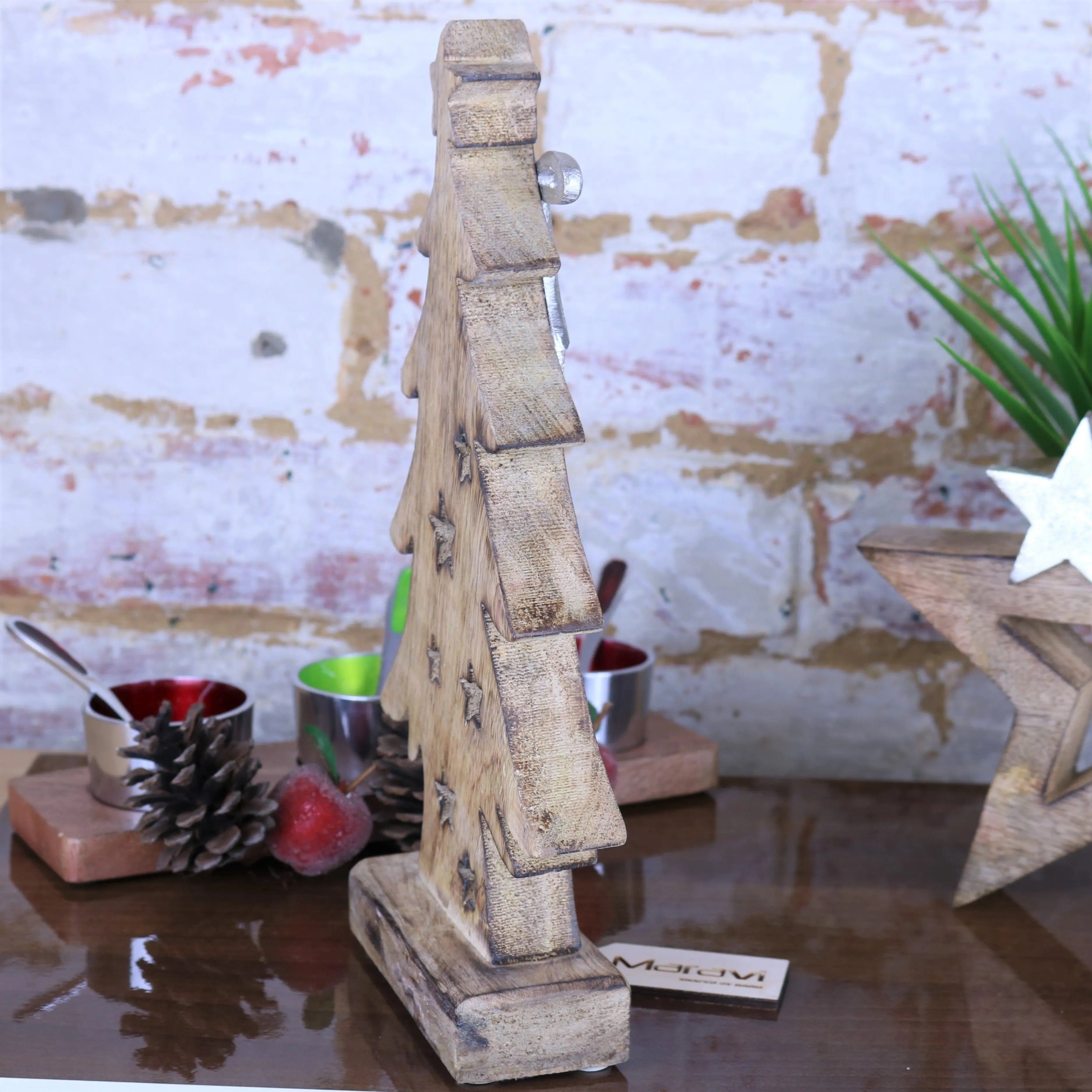 Wooden Christmas Tree Ornament