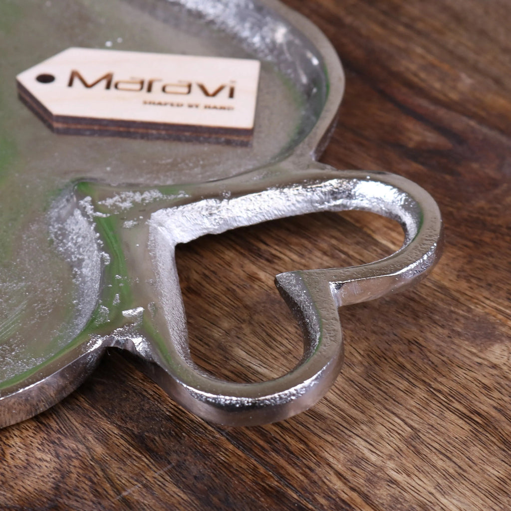 Punji Luxury Serving Trays Set Heart Handles