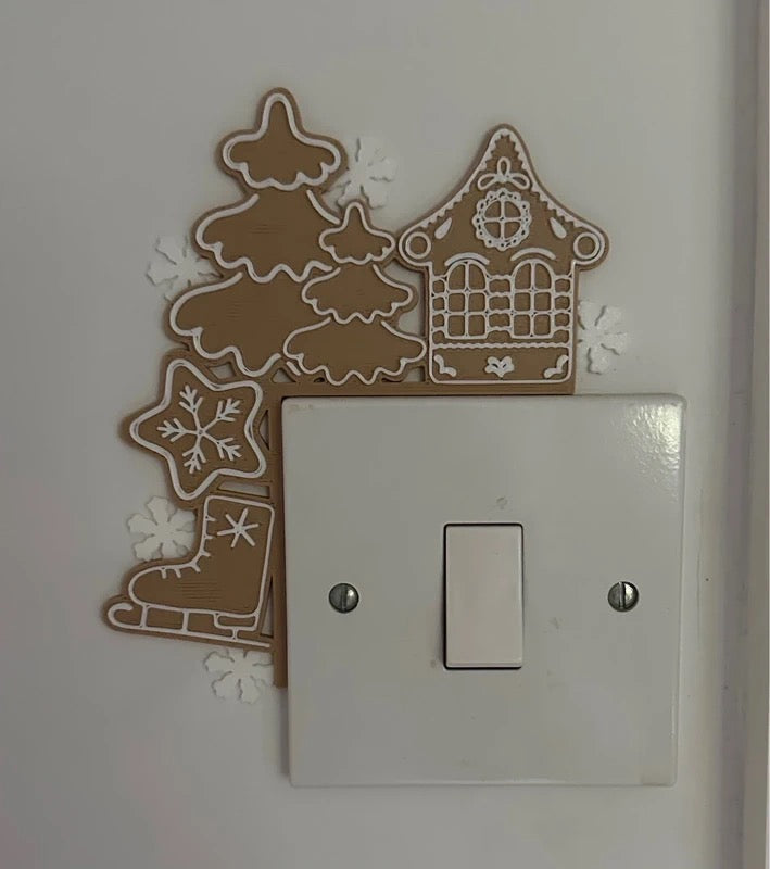 Gingerbread House Door & Light Switch Corner Decoration | Xmas Door Frame Decor | Gingerbread Man Christmas Decoration | Festive Home Decor (Copy)