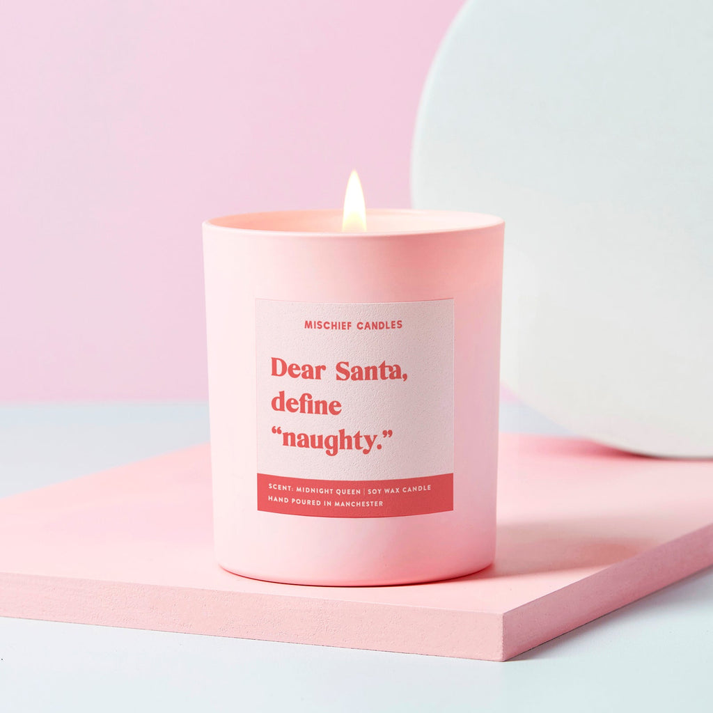 Mischief Candles - Dear Santa Define Naughty