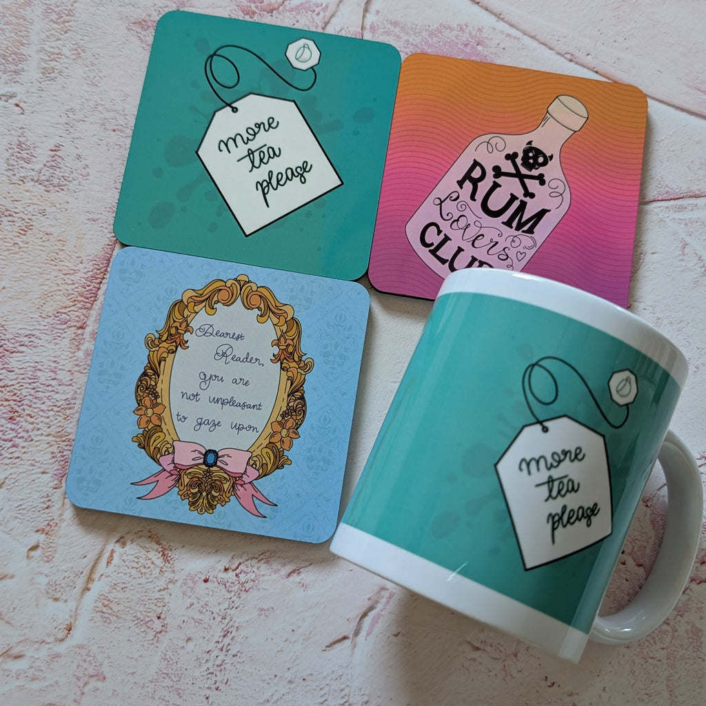 Fay Dixon Design - Rum Lovers Club Square Coaster