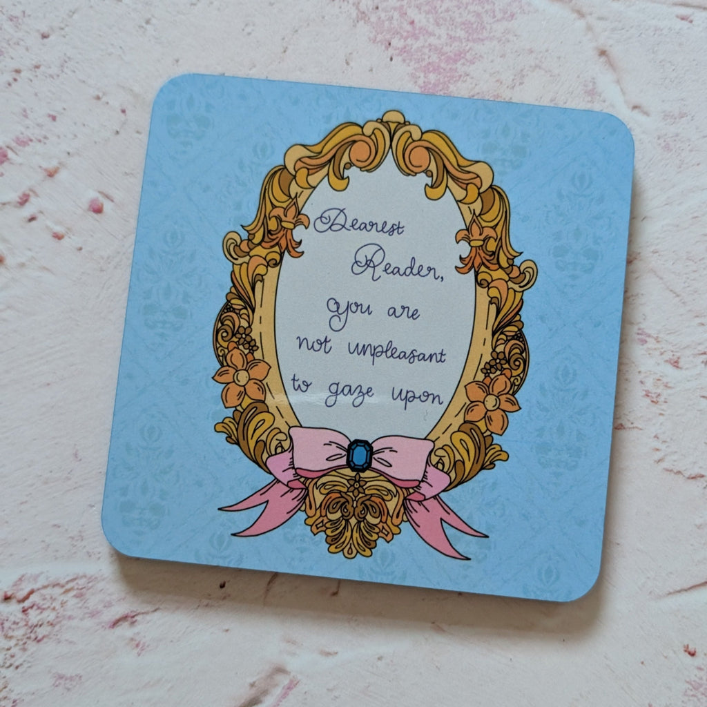 Fay Dixon Design - Dearest Reader Square Coaster