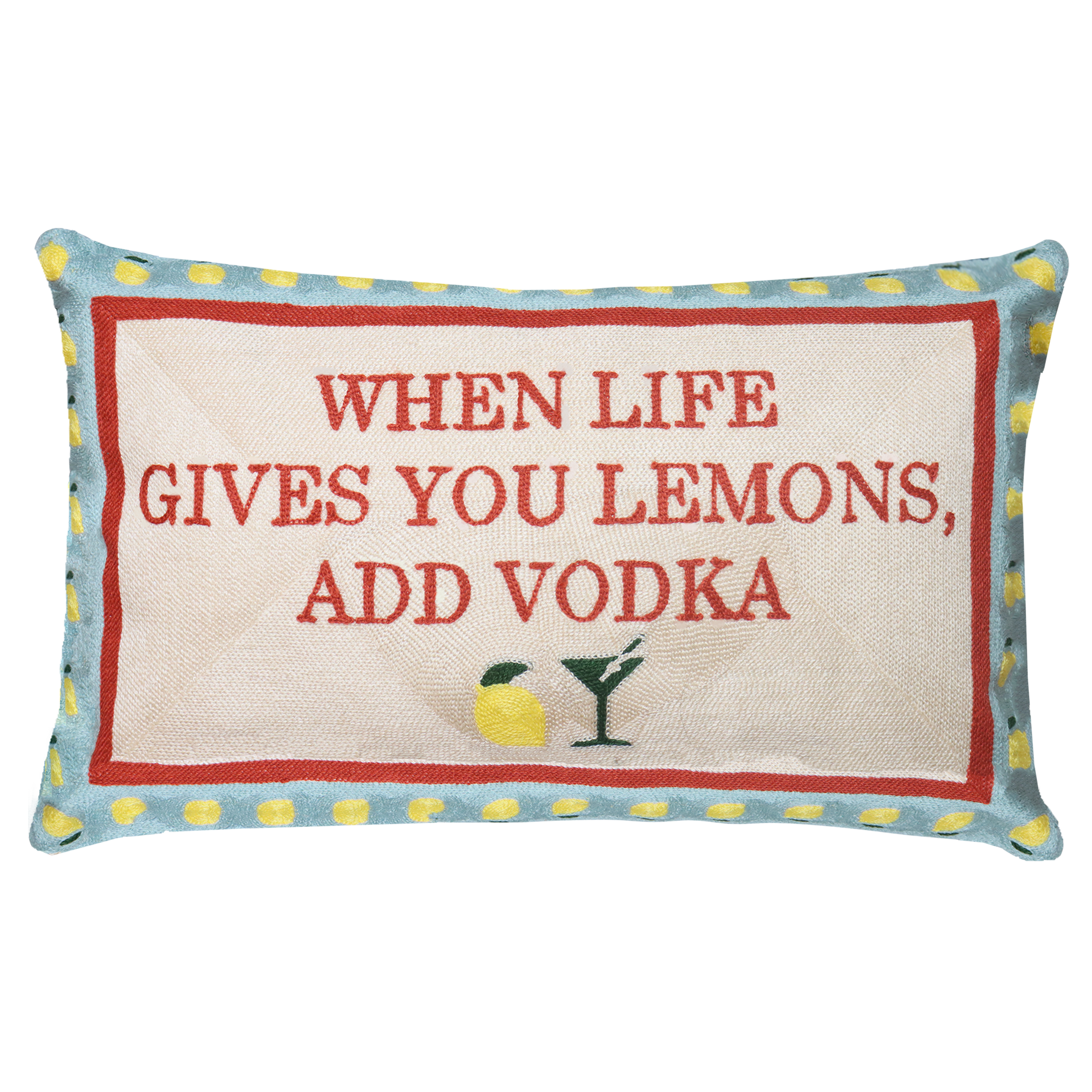 When Life Gives You Lemons Needlepoint Cushion